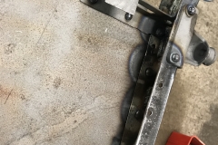 Wolseley Hornet chassis restoration hot riveting