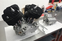 Harley Davidson model U Flathead Engine and Gearbox rebuild